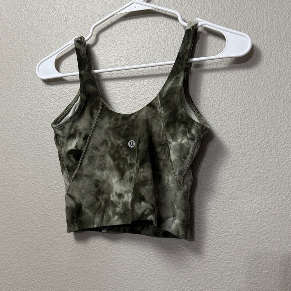 Lululemon Align Tank Top Diamond Dye Olive Green Tank - Picture 7 of 11